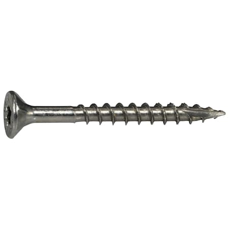 Saberdrive Deck Screw, #9 x 1-3/4 in, 18-8 Stainless Steel, Flat Head, Torx Drive 51679